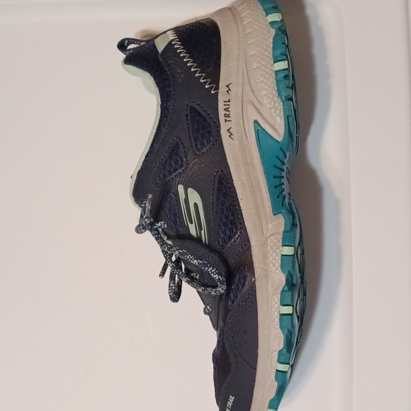 Sketchers Hillcrest Pure Escapade Navy/Turquoise Size 7.5 Medium Width 💙EUC💙 - Picture 3 of 9
